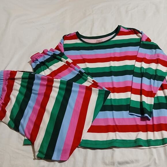JOYSPUN Women's XL (16/18) 2-piece Pajama Set Easy Care Poly/Spandex blend - Picture 1 of 10